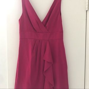 Banana Republic mini dress. Bright pink. Petite 4